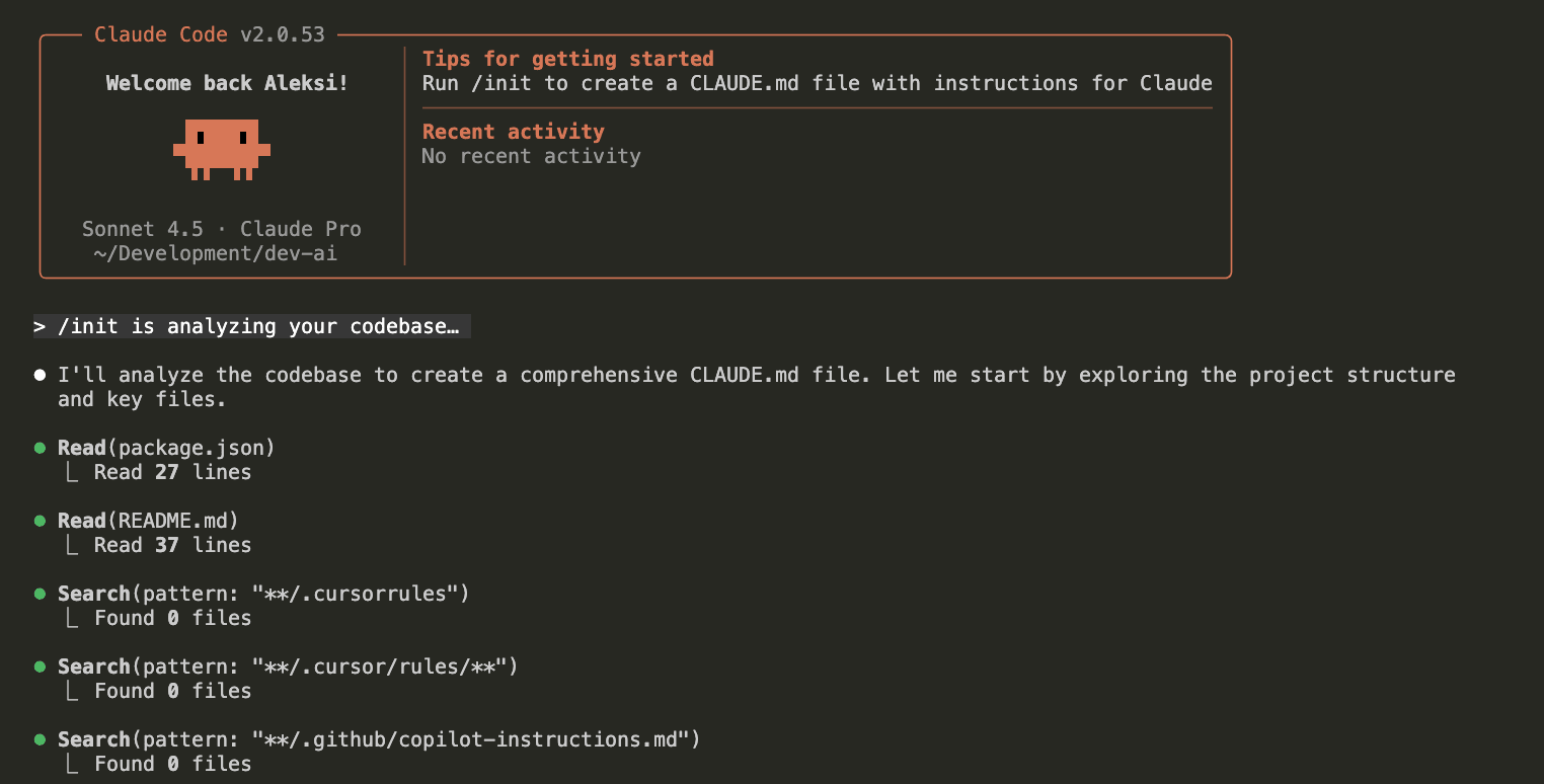 Claude Code CLI workflow demonstration